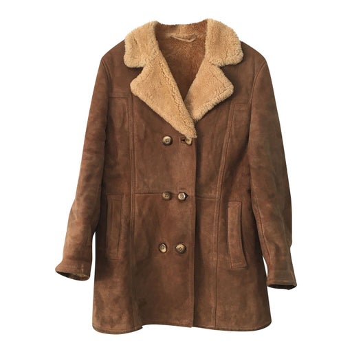 Manteau en peau lainée