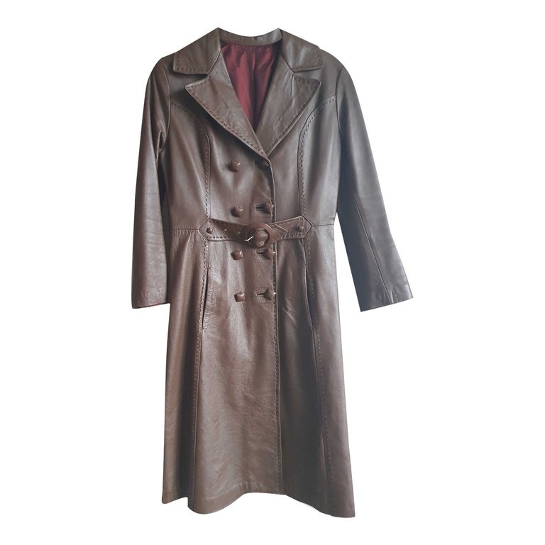 Trench en cuir