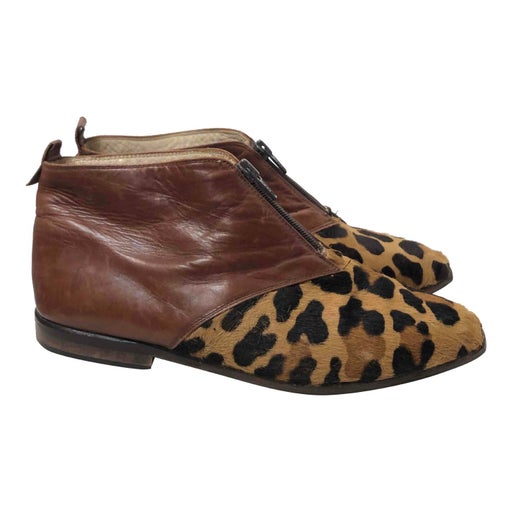 Bottines en cuir 
