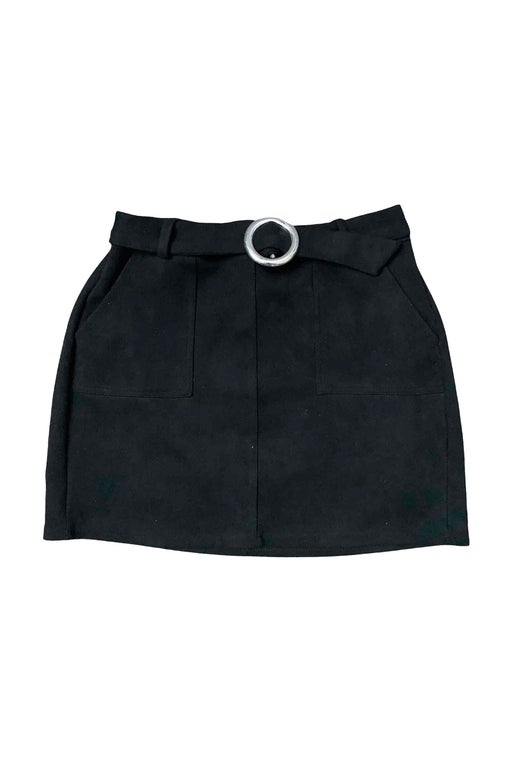 Suedette mini skirt