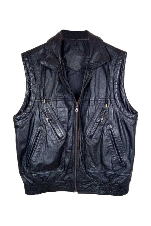 Gilet en cuir