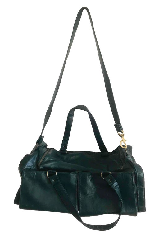 Large faux leather bag