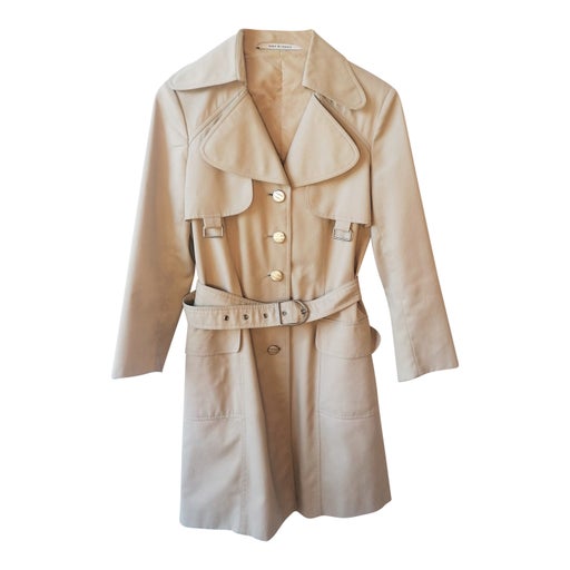 Belted trench coat
