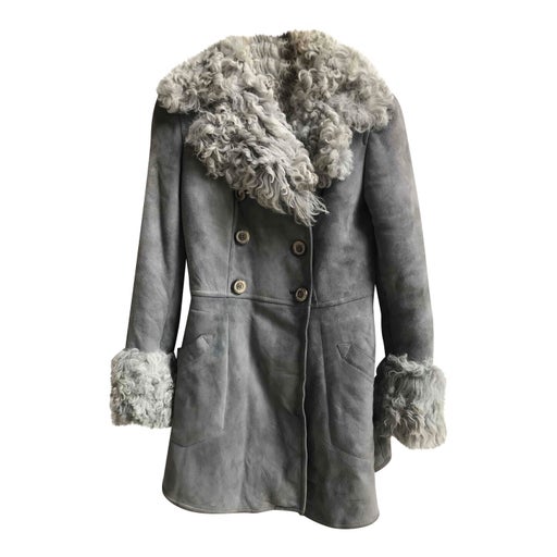 Manteau en peau lainée