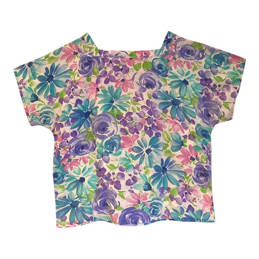 Top à fleurs