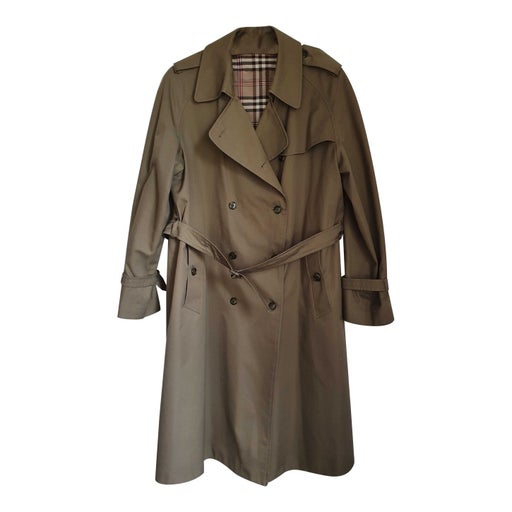 Belted trench coat