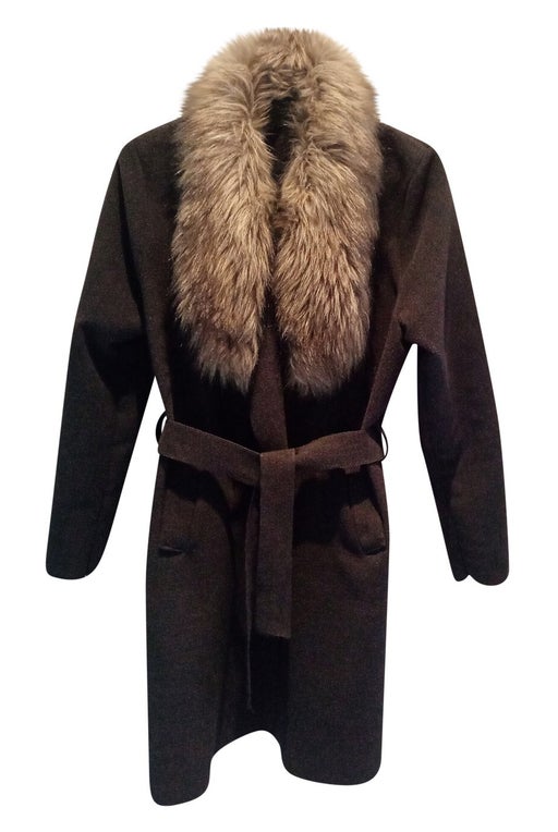 Faux fur coat