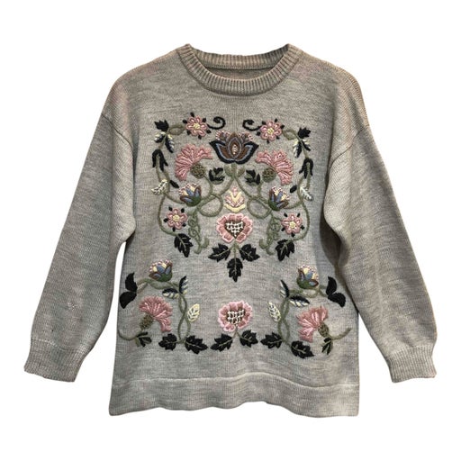 Floral sweater