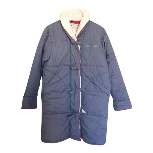 Blue down jacket