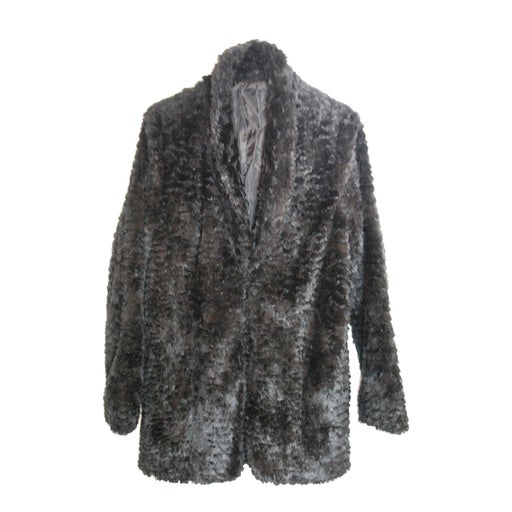 Faux fur coat