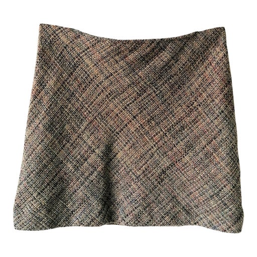 Tweed mini skirt