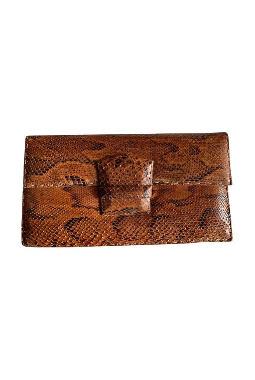 Exotic leather pouch