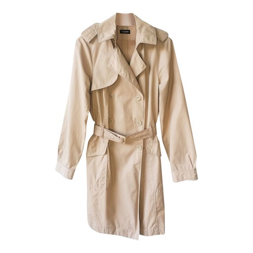 Belted trench coat