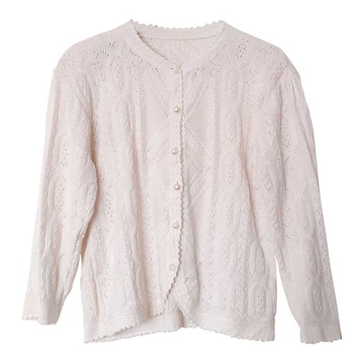 Cardigan en maille ajourée