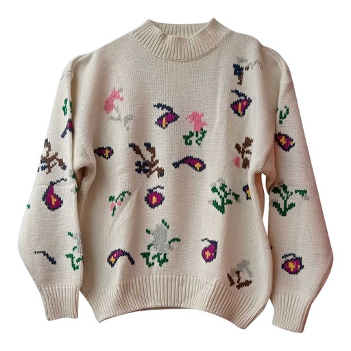 Floral sweater