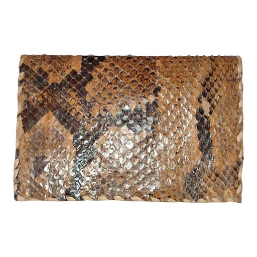Portefeuille en cuir exotique