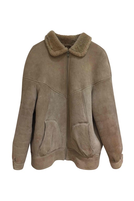 Manteau en peau lainée