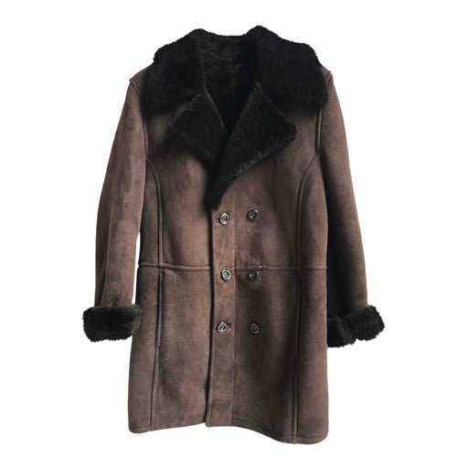 Manteau en peau lainée