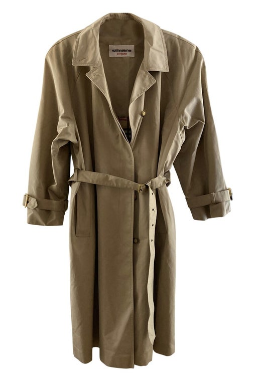 Belted trench coat
