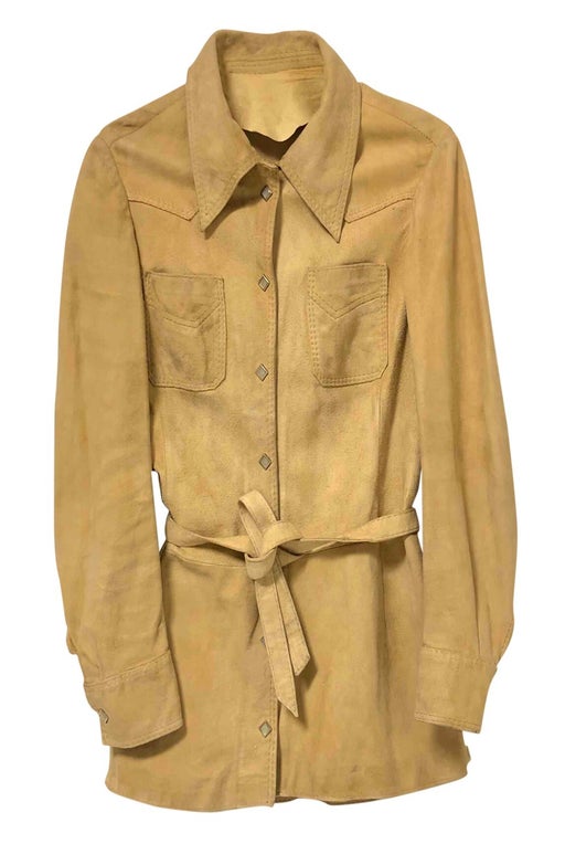 Suede safari jacket