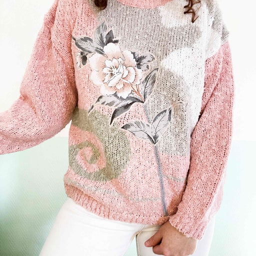 Floral sweater