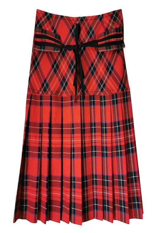 tartan mini skirt