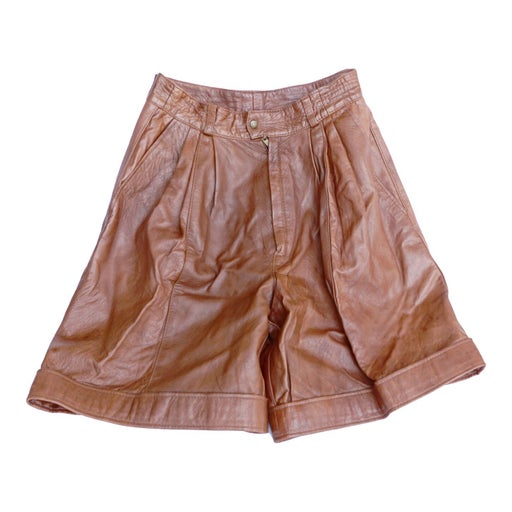 Leather shorts