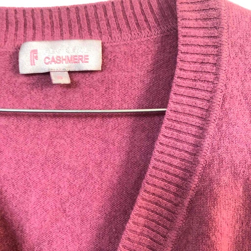 Cashmere wrap-over top