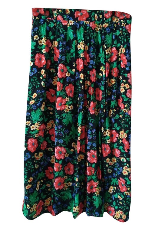 Floral midi skirt