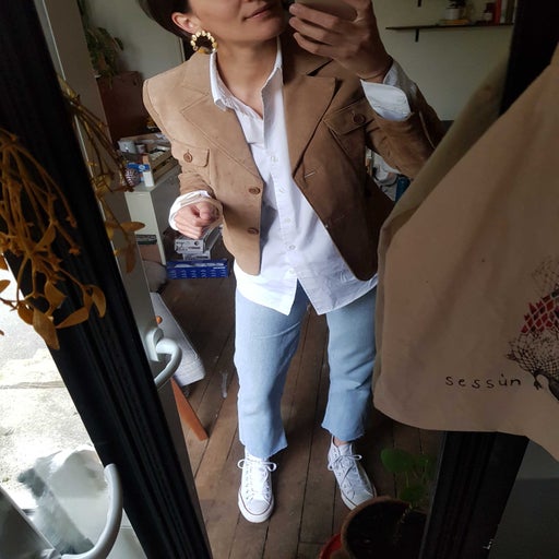 Blazer en cuir