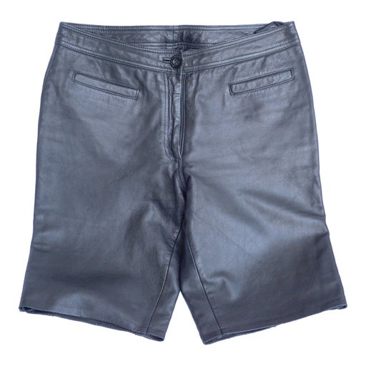 Leather shorts