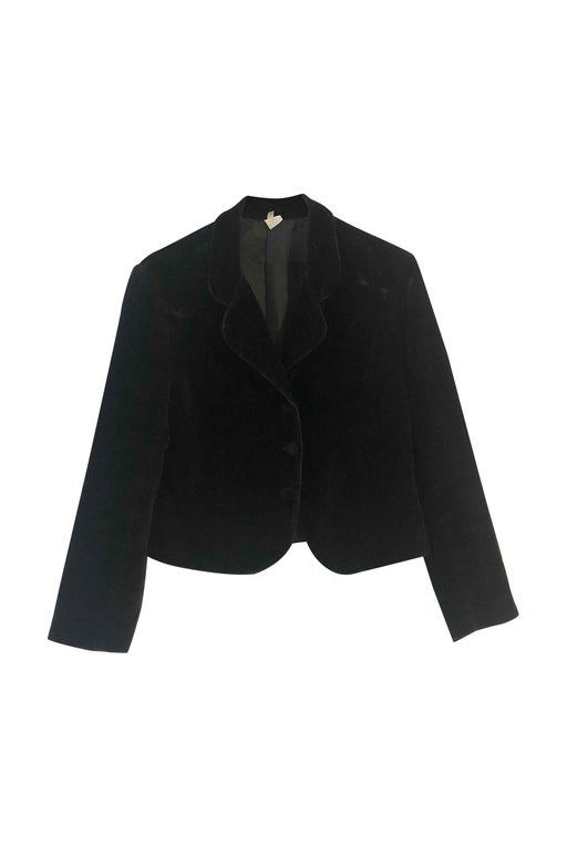 Blazer court en velours