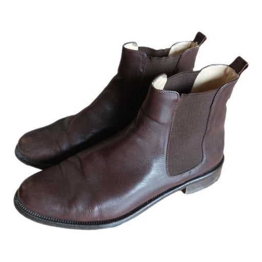 Leather ankle boots