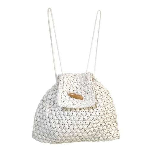 Sac à dos en raphia