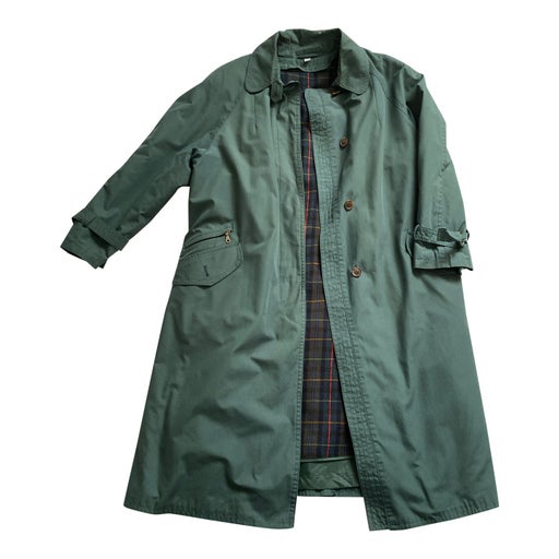 Duck green trench coat