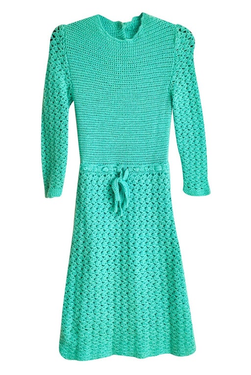 70's crochet dress