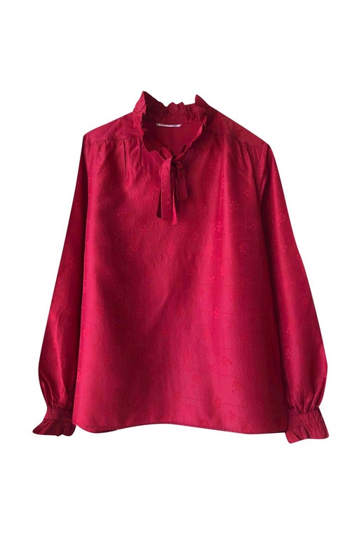 Blouse rouge 60's