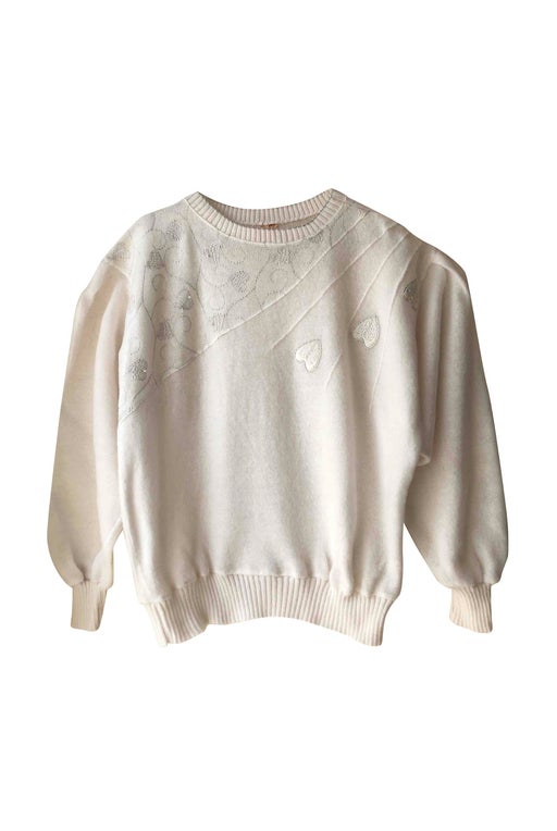 Pull blanc 70's