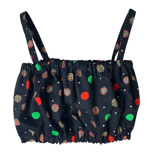 Polka dot crop top