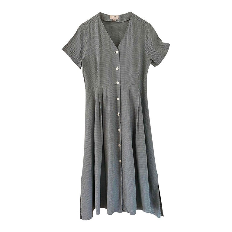 Robe vichy boutonnée