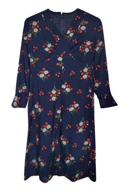 Robe midi à fleurs