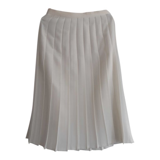 Ecru pleated skirt