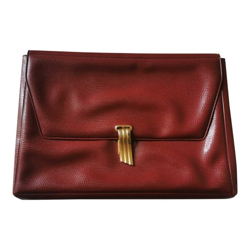 Faux leather pouch