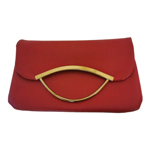 Faux leather pouch