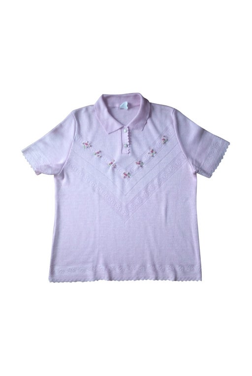 Knit polo shirt