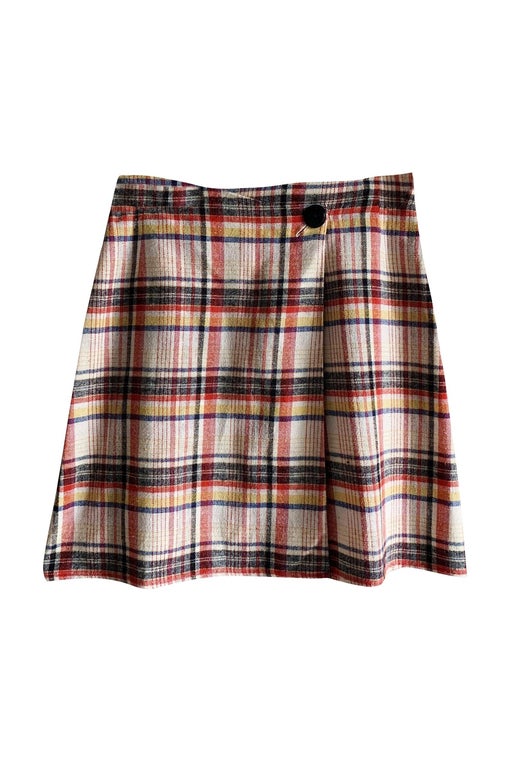 Wool mini skirt