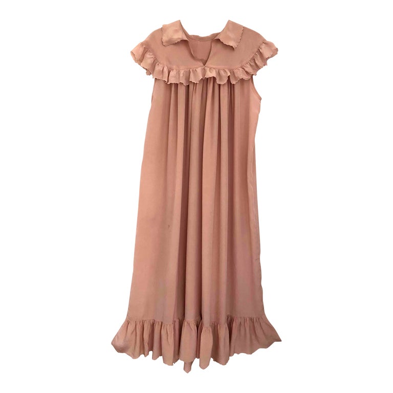 Robe longue en soie