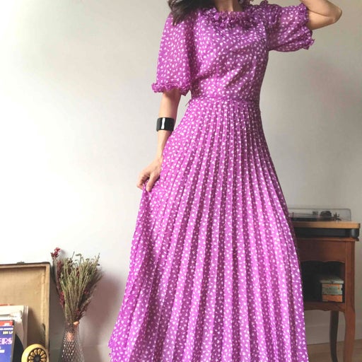 Long lilac dress