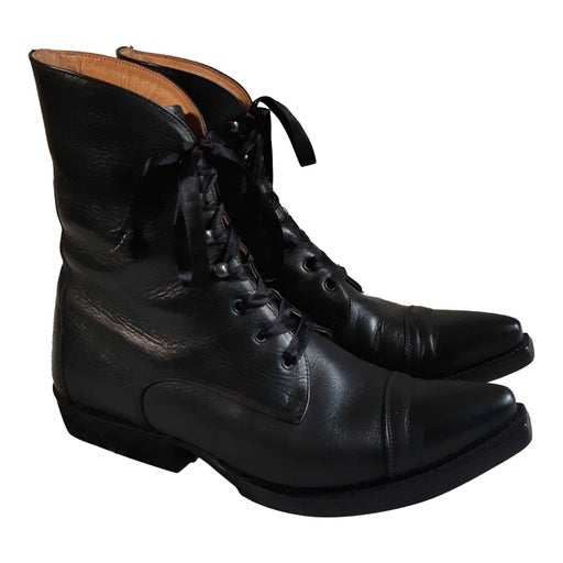 Leather cowboy boots