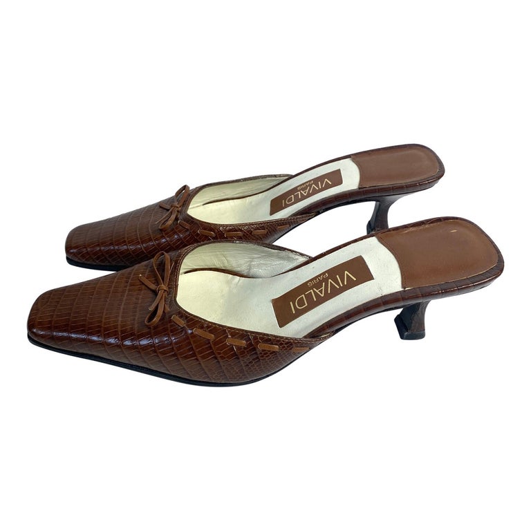 Mules en cuir 
